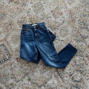 Zara Blue High Rise Jeans Classic Denim Style